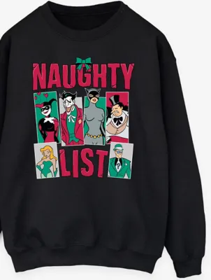 NW2 Batman Naughty List Mens Black Sweatshirt | Men | George at ASDA