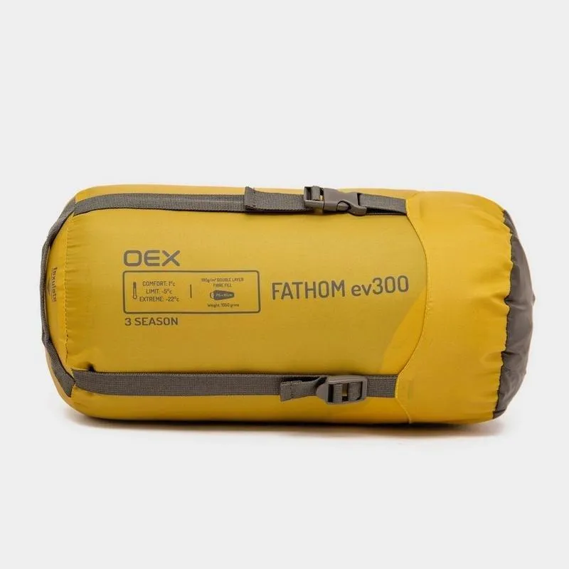 OEX Fathom EV 300 Sleeping Bag - Yellow UK