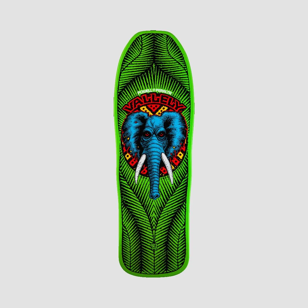 Powell Peralta Vallely Elephant 163 Skateboard Deck Lime - 9.85