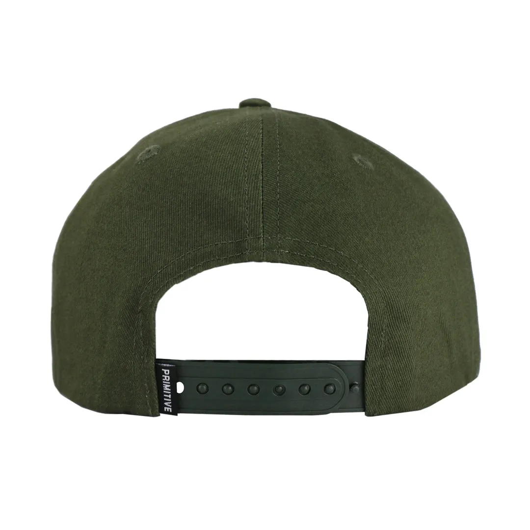 Primitive Skateboard Dirty P Chenille Snapback Hat Forest Green