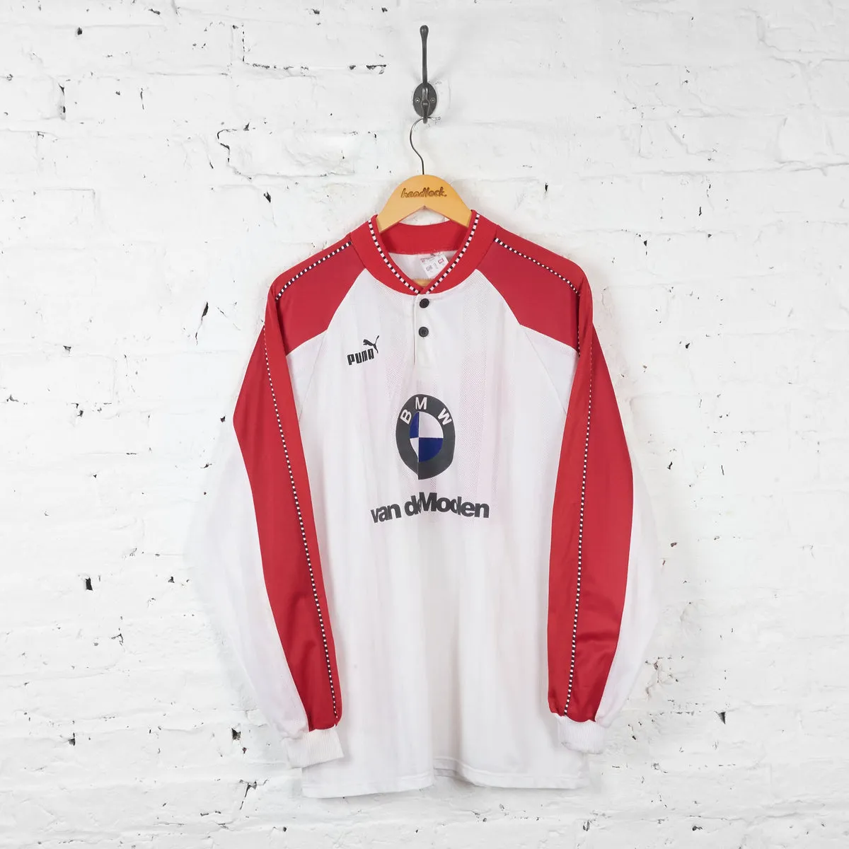 Puma BMW Long Sleeve Template Football Shirt - White - XL