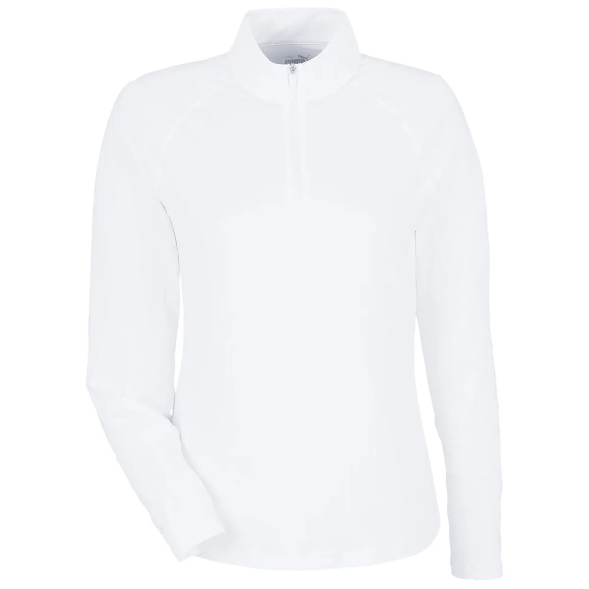 Puma Golf Women's White Glow You-V Quarter-Zip