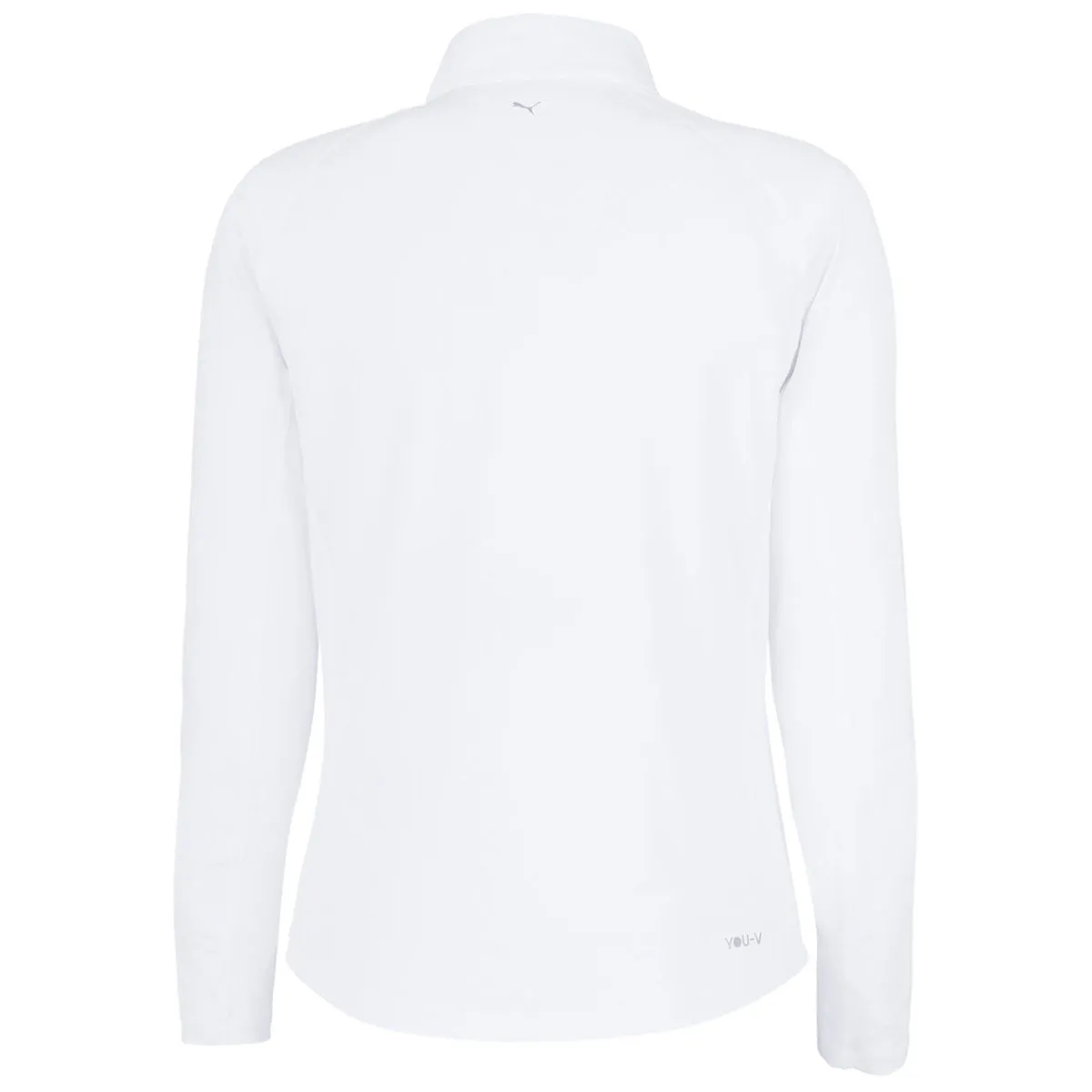 Puma Golf Women's White Glow You-V Quarter-Zip