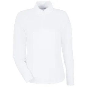 Puma Golf Women's White Glow You-V Quarter-Zip