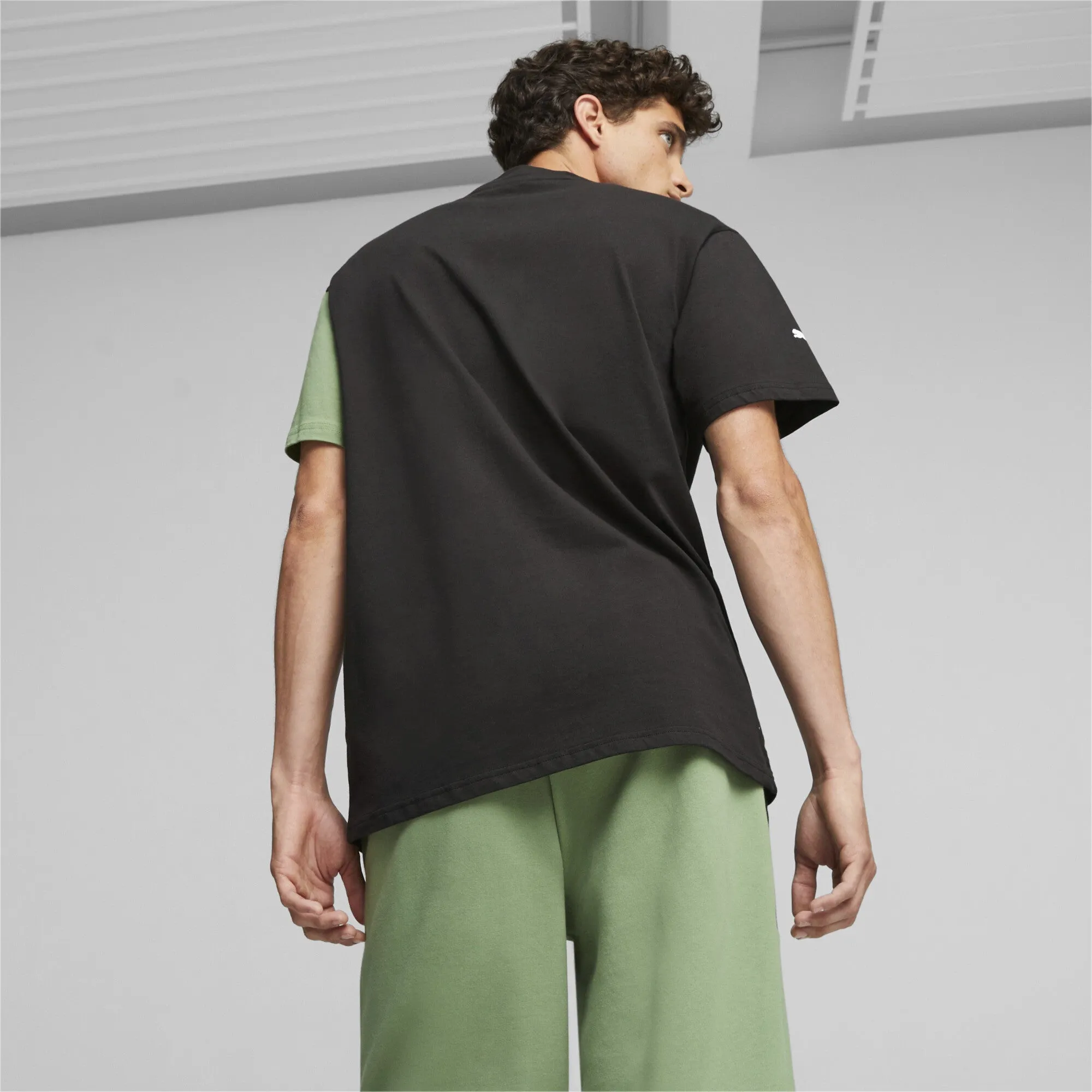 PUMA - Men - AMG Statement Tee - Black/Dusty Green