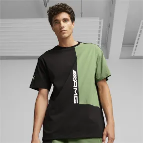 PUMA - Men - AMG Statement Tee - Black/Dusty Green