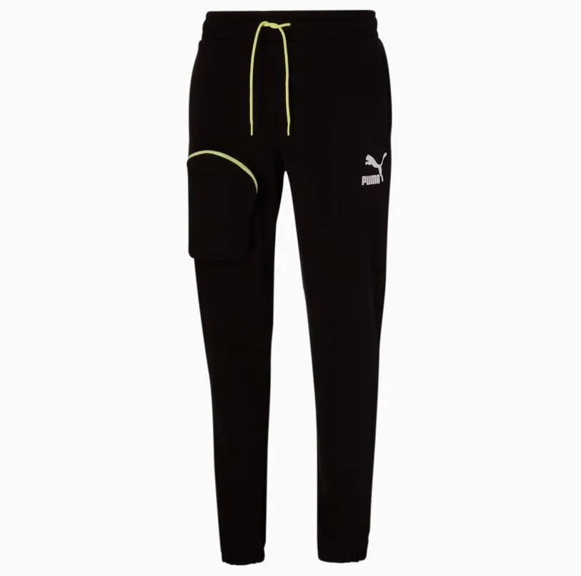 PUMA - Men - Lightsense Sweat Pant - Black/Green/Irridescent