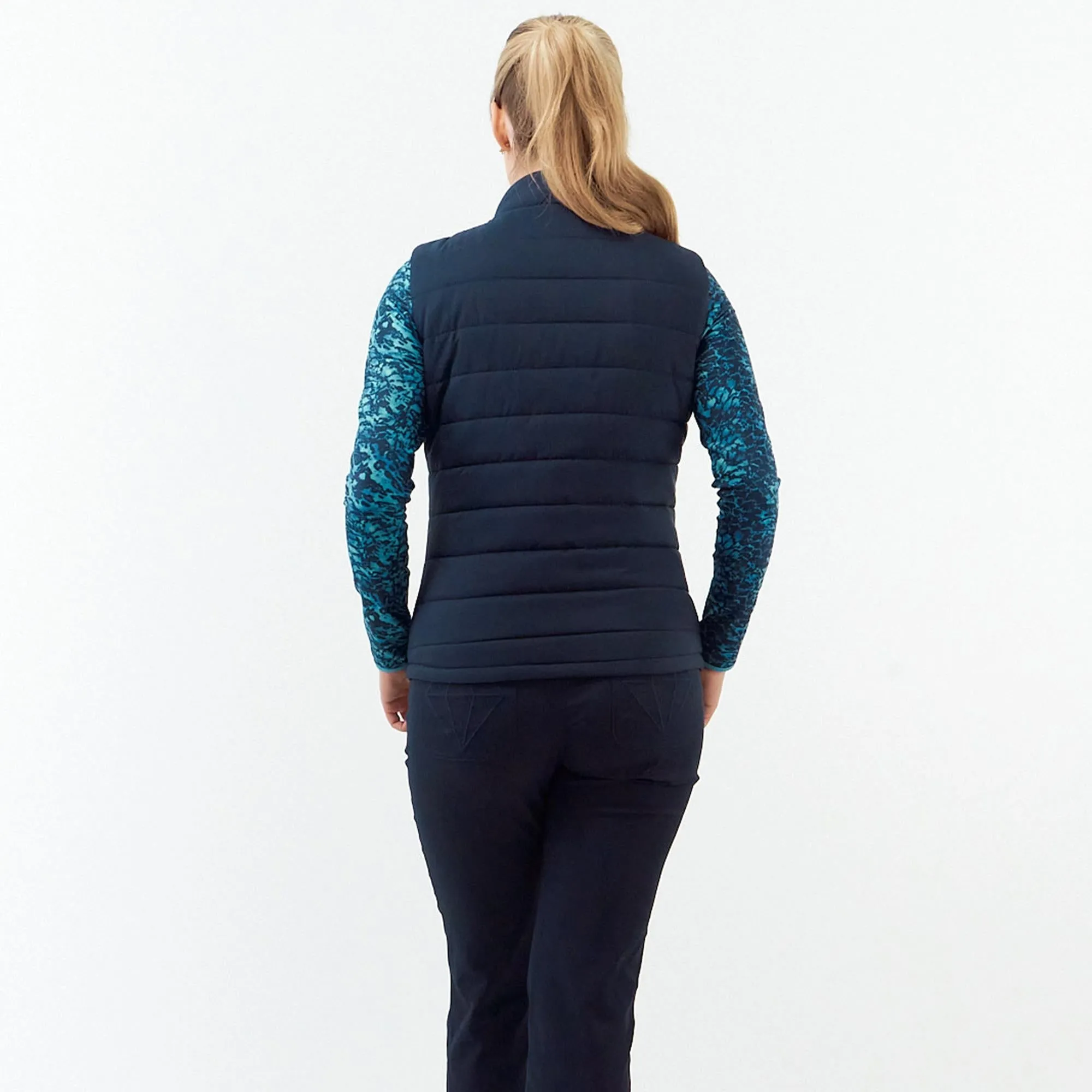 Pure Golf Libra Ladies Golf Gilet Tourmaline Leopard