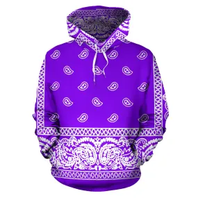 Purple Bandanna Hoodie