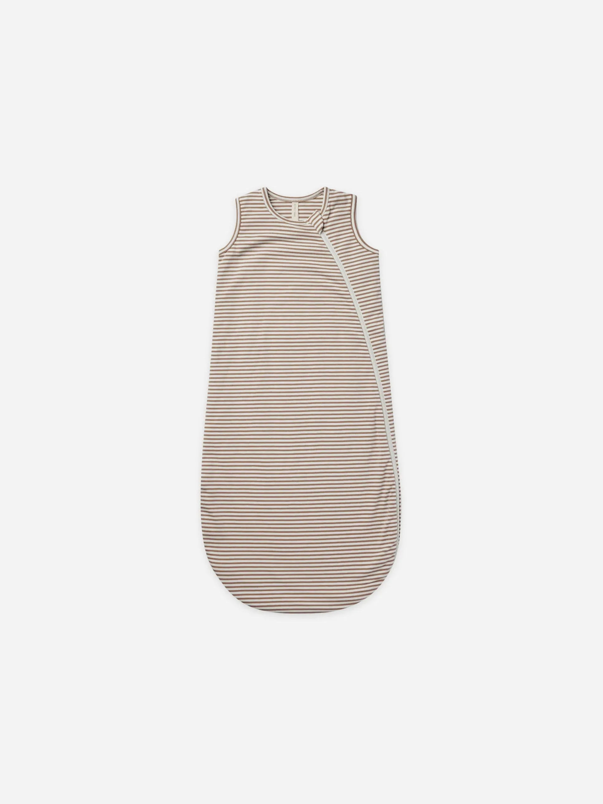 Quincy Mae Jersey Sleeping Bag | Cocoa Stripe