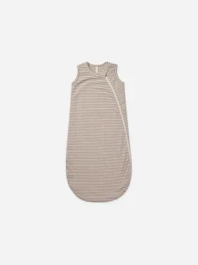 Quincy Mae Jersey Sleeping Bag | Cocoa Stripe