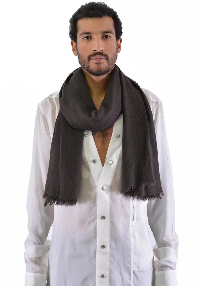 RICK OWENS RU20S7470 SCARF NEW LERA MEGA BRONZE