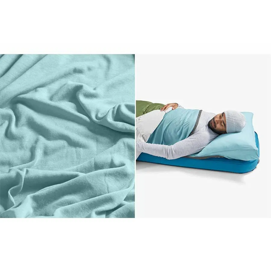 Sea to Summit Comfort Sleeping Bag Liner with Pillow Sleeve - Blue