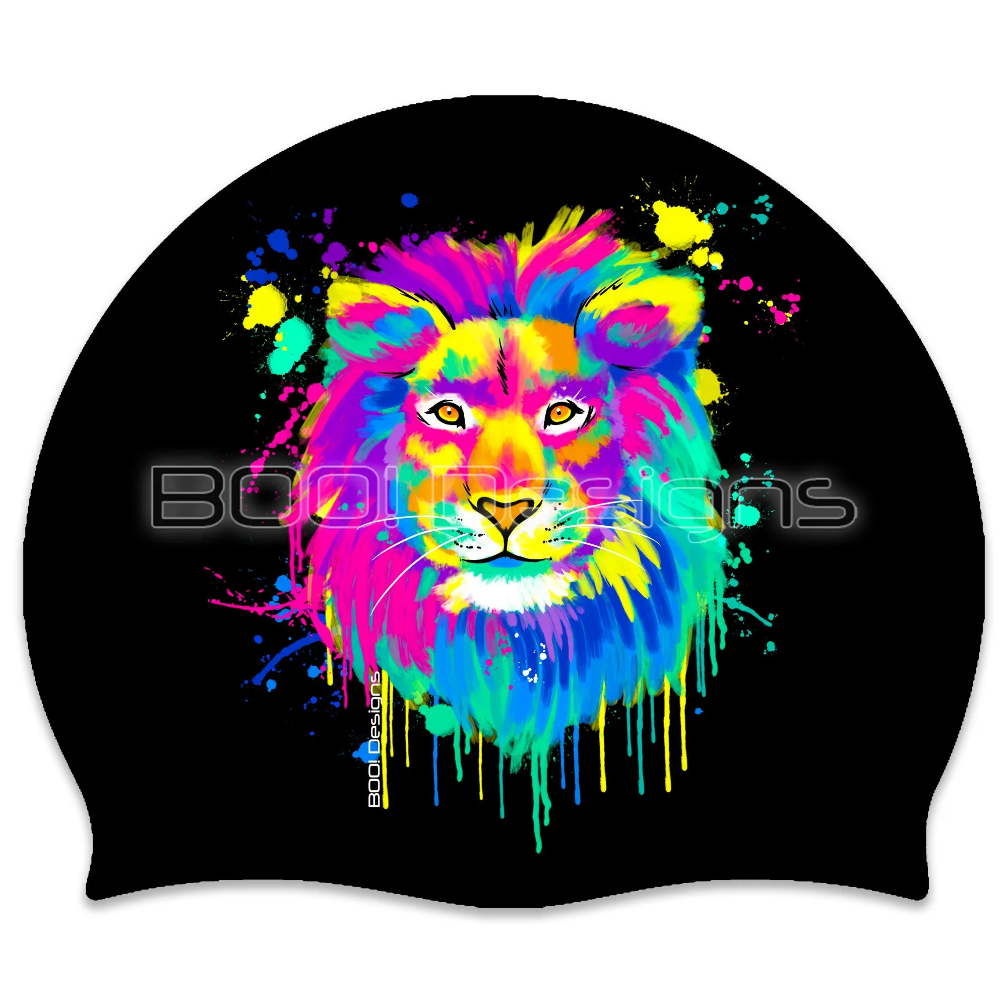 Silicone Swimming Cap Lion