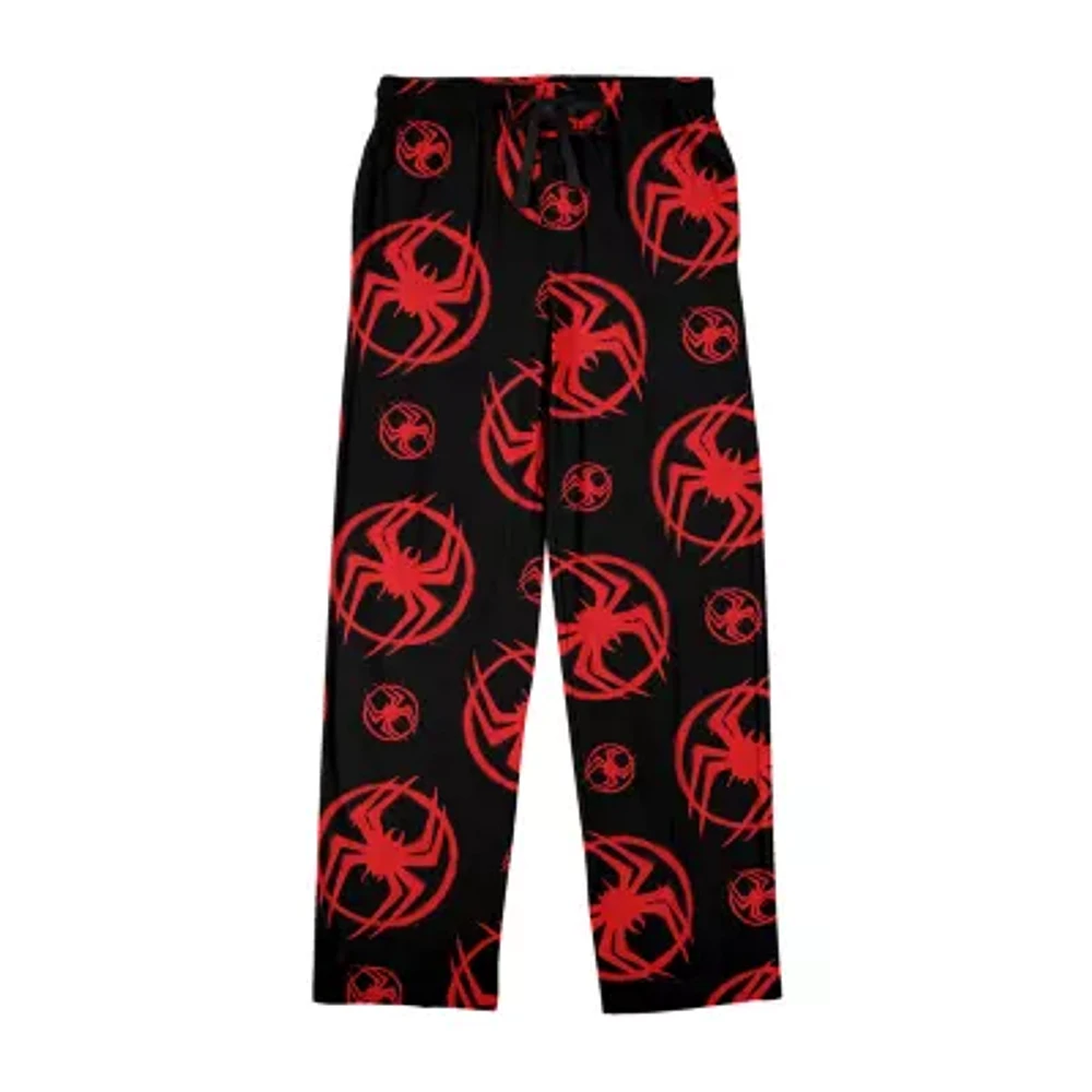 Spider-Man Miles Morales Mens Fleece Pajama Pants