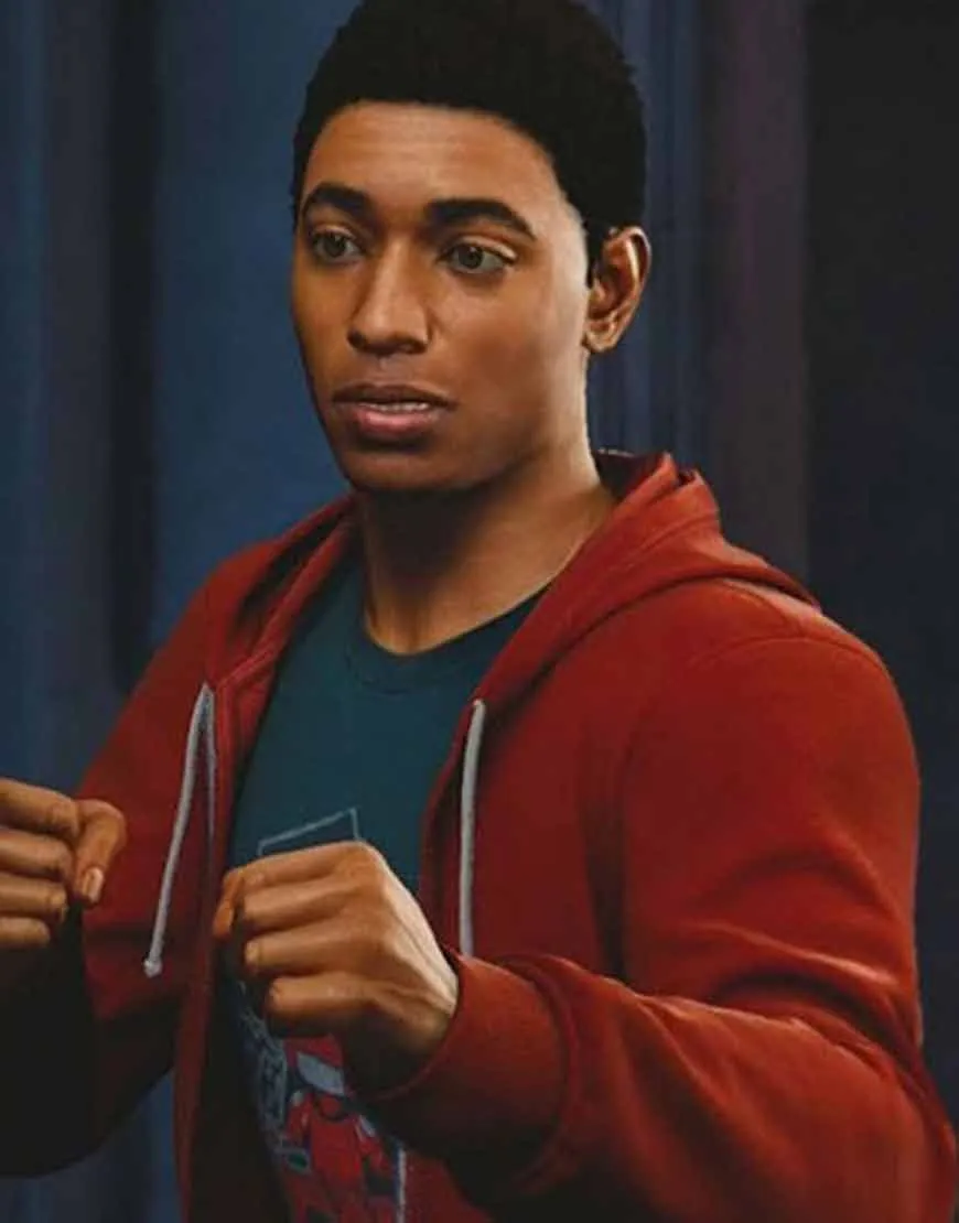 Spider-Man Miles Morales Red Hoodie | Videogame Outfits | Ujackets.com