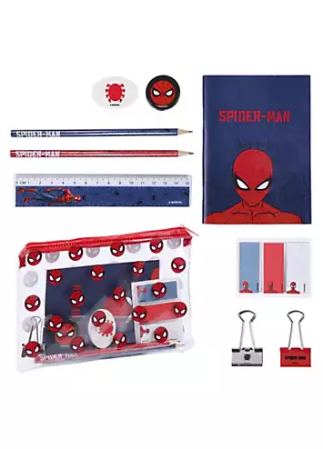 Spiderman Twin Set of 3D Backpack and School Stationery Set by Marvel | Look Again