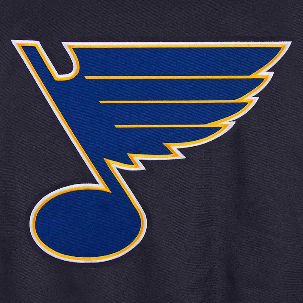 St. Louis Blues Two Hit Poly-Twill Navy Jacket