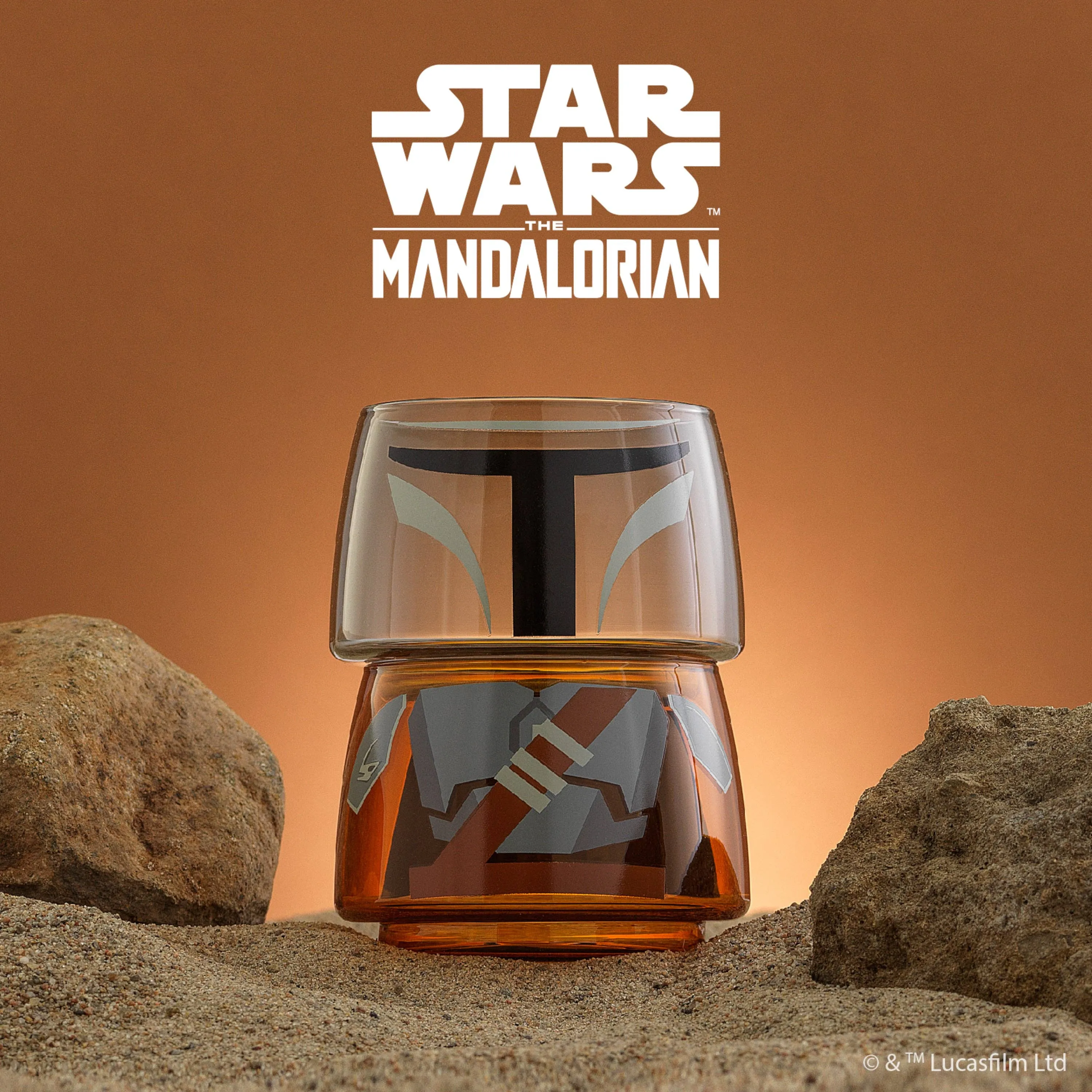 Star Wars Character Collection Mandalorian Stackable Glass