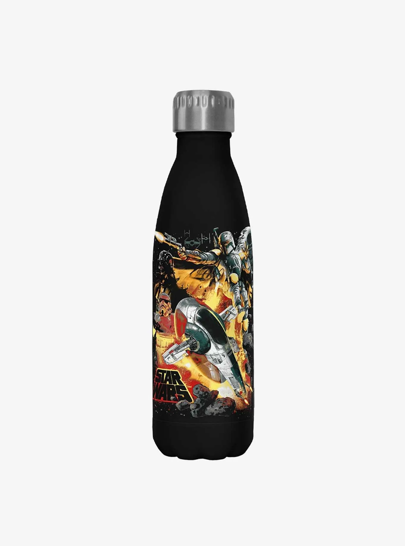 Star Wars Force Hunter Black Stainless Steel Water Bottle