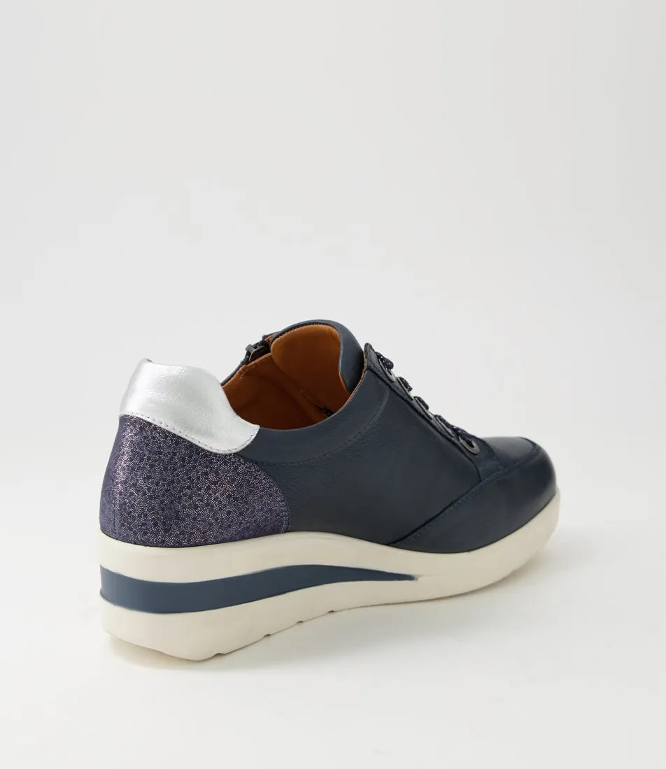 SUPERSOFT Rossie Navy Multi Sneakers