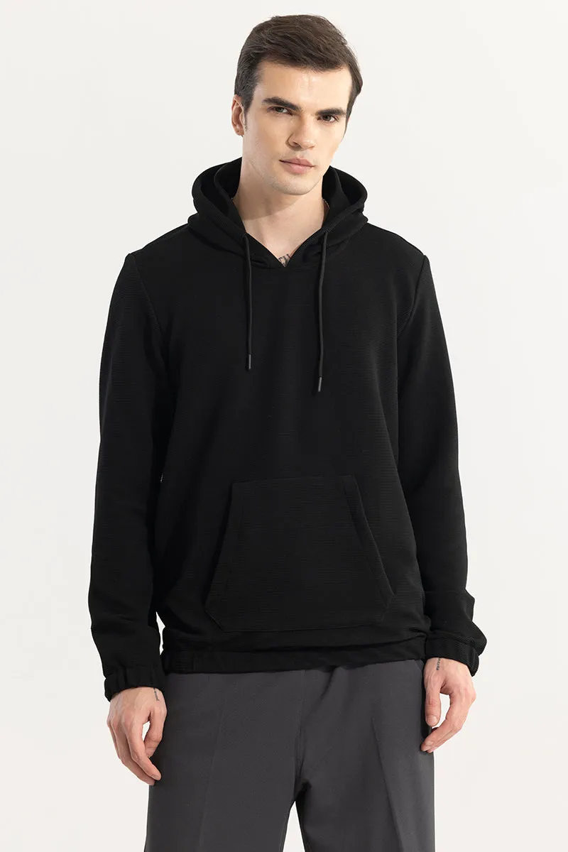 Supine Black Hoodie