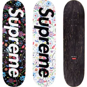 SUPREME 19SS AIRBRUSHED FLORAL SKATEBOARD(SET OF2)