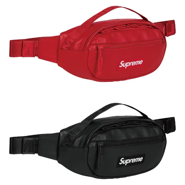 SUPREME 23FW LEATHER WAIST BAG