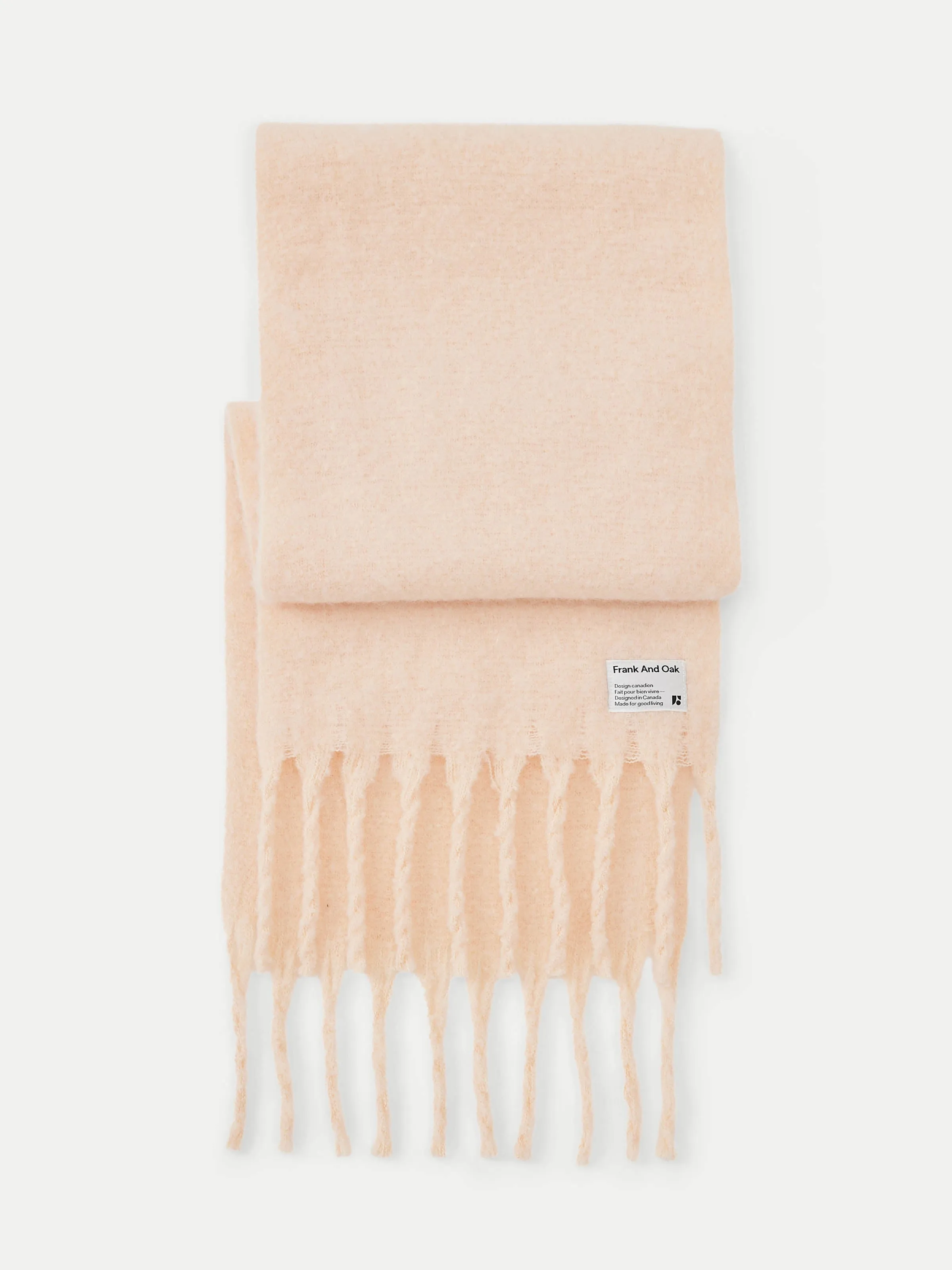 The Fuzzy Scarf in Cloud Pink