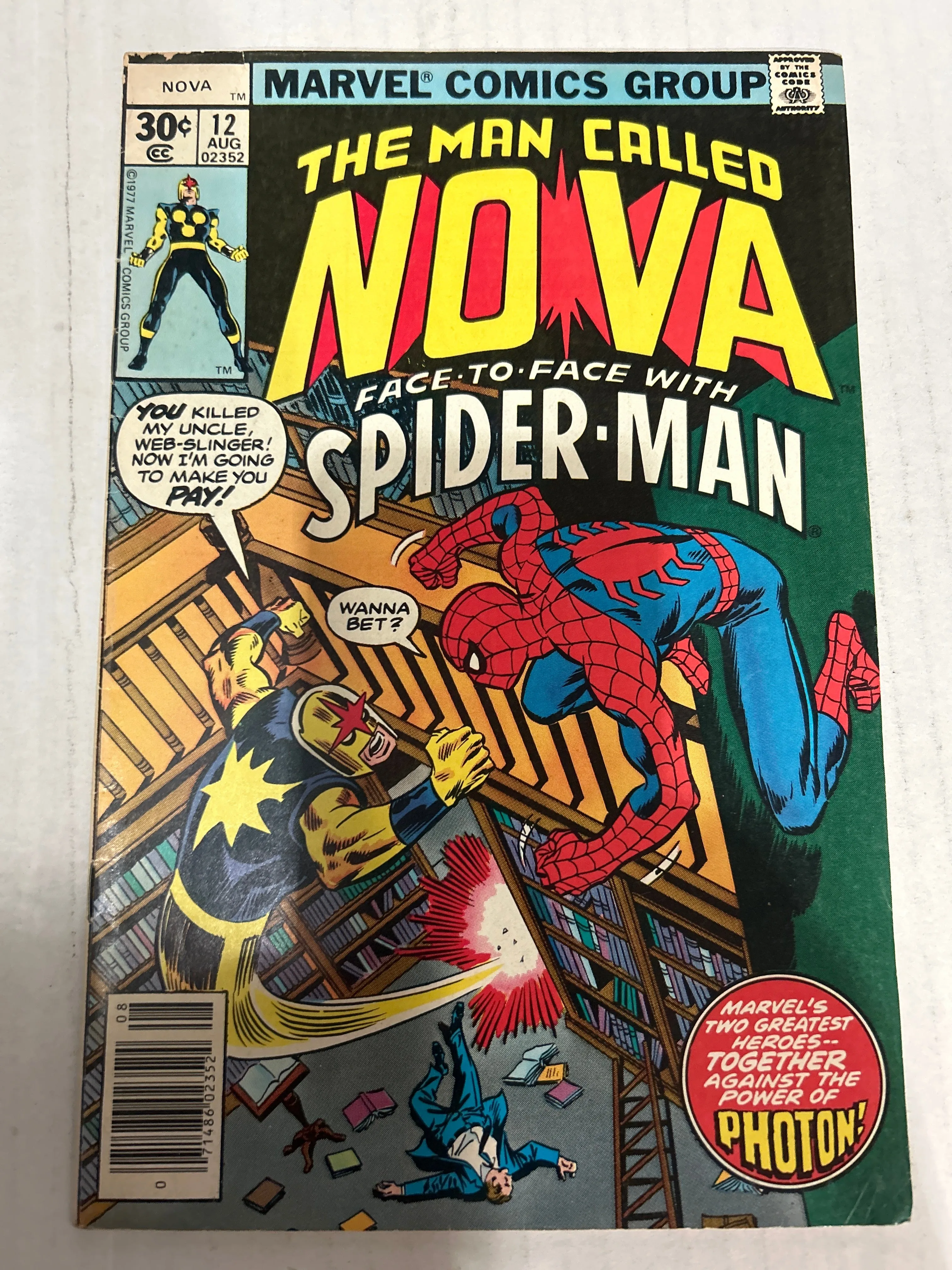 The Man Called Nova Face-To-Face with Spider-Man by Marvel Comics Group #12 Comic Group