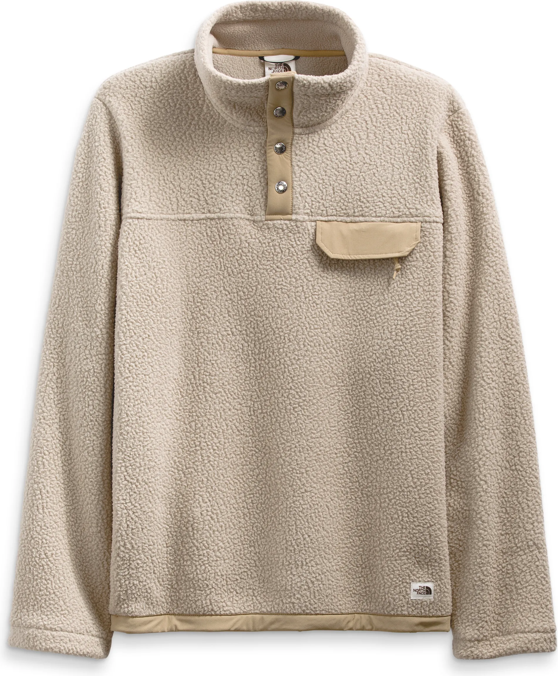 The North Face Men's Cragmont 1/4 Snap Pullover Flax/Kelp Tan