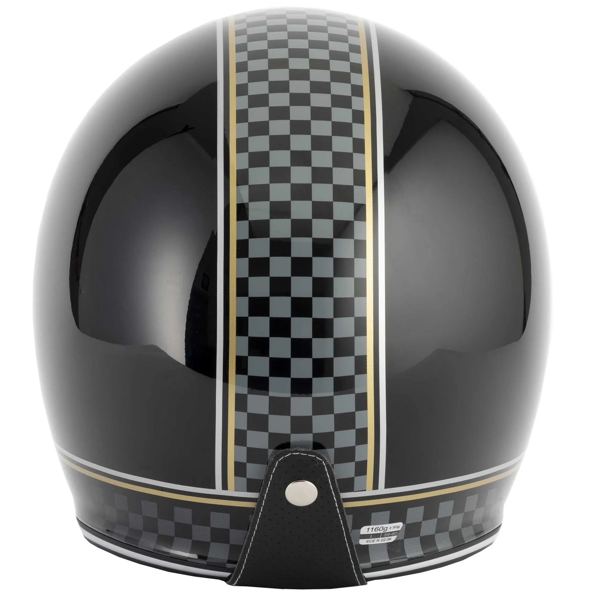 Vcan H589 Chequer Helmet - Black