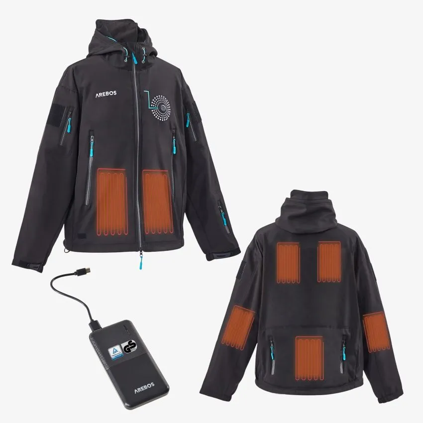 Winter jacket with battery 10000 mAh