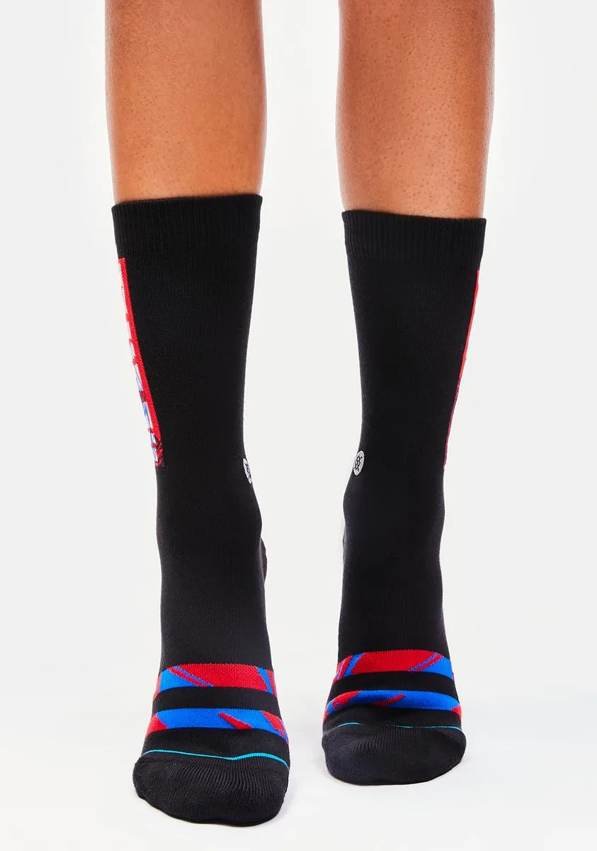 X Marvel The Kid Crew Socks-