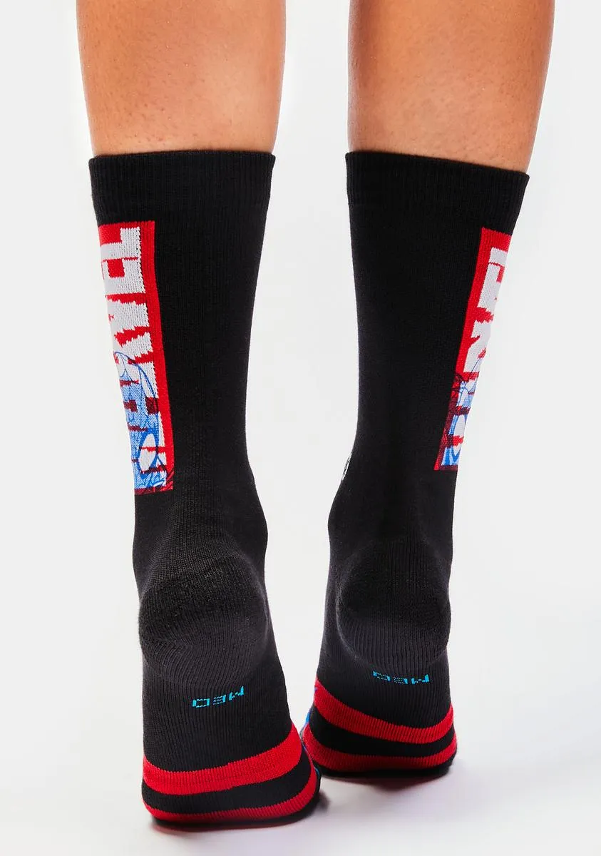 X Marvel The Kid Crew Socks-